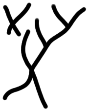 Sign A343, tracing from HT 93a
