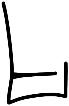 Sign A346, tracing from HT 122b