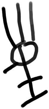Sign A362, tracing from ZA 10b