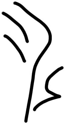 Sign A616, tracing from HT 44a