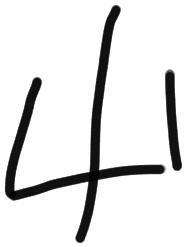 Sign AB41 si, KH 5, position 4